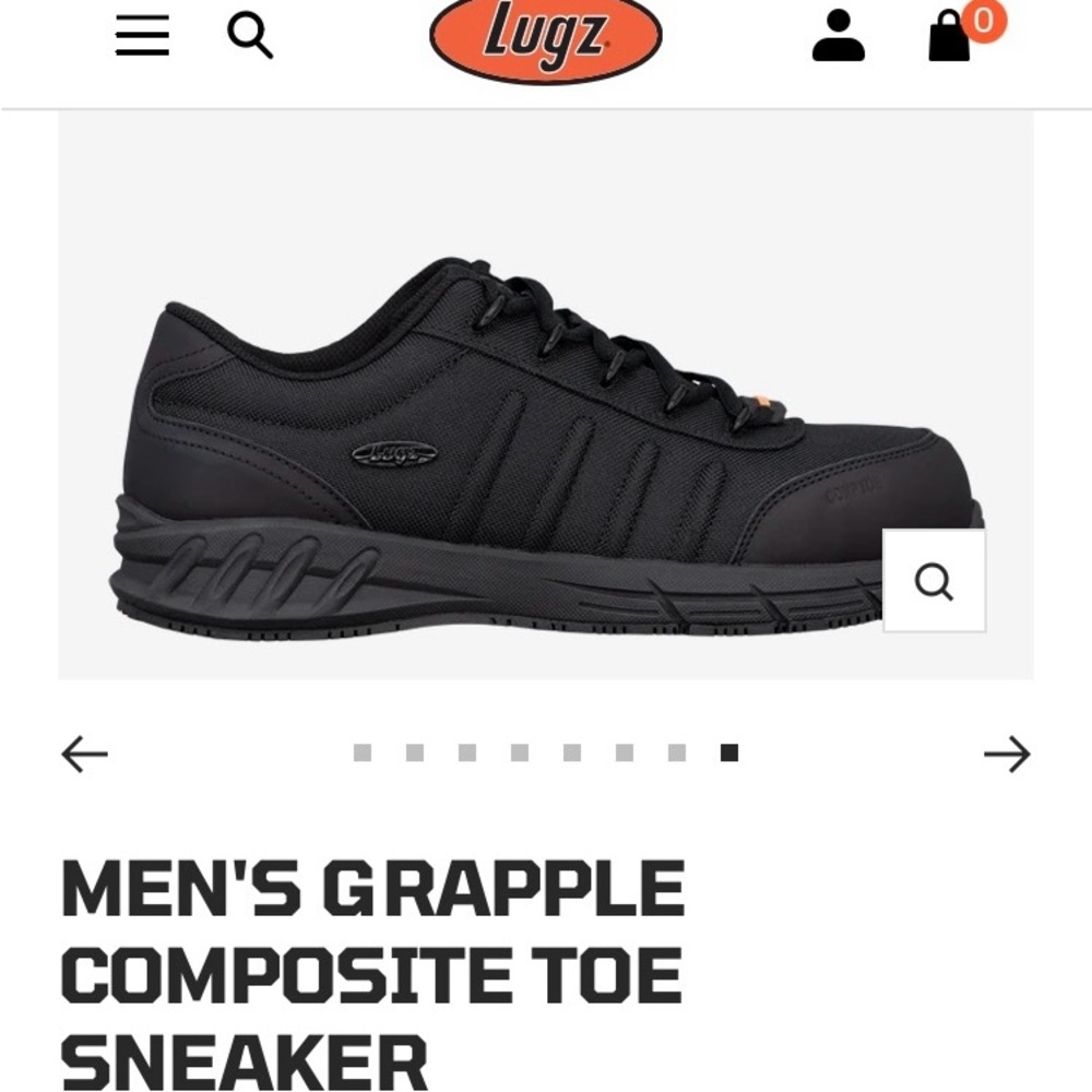 Lugz Black Composite Toe Men's Shoes